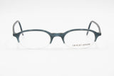 Giorgio Armani 2012 309 eyeglass frame half rimmed little Blue striated, New Old Stock 90s