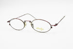 Help glasses made in Italy, crazy and modern funky design frame, oval rims, New Old Stock 90s