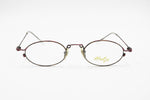 Help glasses made in Italy, crazy and modern funky design frame, oval rims, New Old Stock 90s