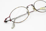 Help glasses made in Italy, crazy and modern funky design frame, oval rims, New Old Stock 90s