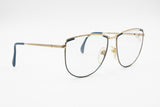 Silhouette M 6078 20 oversize oval eyeglasses eyewear frame, Golden & Blue, Made in Austria, New Old Stock 1980s