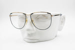 Silhouette M 6078 20 oversize oval eyeglasses eyewear frame, Golden & Blue, Made in Austria, New Old Stock 1980s