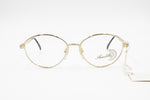 Simonetta Ravizza by Annabella rare eyeglasses frame 1980s, Oval large rims golden color, New Old Stock 1980s