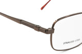 WOOLRICH stainless steel mod. 7806 rectangular eyewear prescriptive lenses // smart casual style, office eyewear // New Old Stock