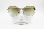 Safilo Vintage sunglasses mod. Roberta, oversize sunglasses green shaded lenses, New Old Stock 1970s