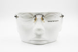 Emporio Armani Vintage Rx frame rimless eyeglasses, oval lenses, New Old Stock 1990s