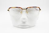 VOGUE Trevor , squared half rimmed golden frame eyeglass havana acetate eyebrows, New Old Stock