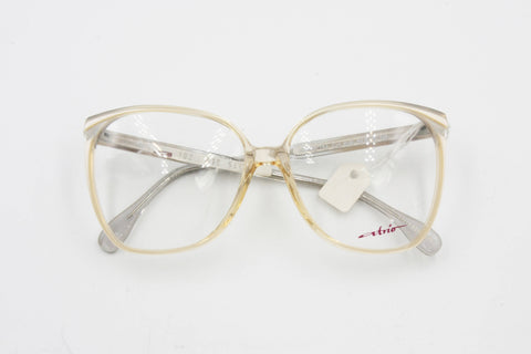 80s Oversize womens eyewear eyeglasses ATRIO made in Germany // Pale pink pearl & gray // New Old Stock eyeglasses