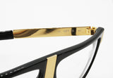 Gianfranco Ferre  GFF 26 Vintage eyewear frame made in Italy golden & black, New Old Stock 80s