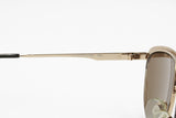 Luxottica sunglasses rare design mod. 7562 Golden plated 18k, Made in Italy, Vintage New Old Stock 1980s