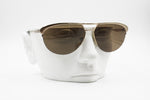 Luxottica sunglasses rare design mod. 7562 Golden plated 18k, Made in Italy, Vintage New Old Stock 1980s