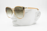 Filos Vintage sunglasses made in Italy, Oversize round shape orange acetate with animalier effect, New Old Stock 1970s
