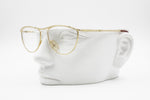 Diego Della Palma mod. 31 Vintage eyeglasses glasses frame golden half lunettes, New Old Stock 1980s