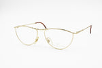 Diego Della Palma mod. 31 Vintage eyeglasses glasses frame golden half lunettes, New Old Stock 1980s