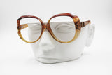 Persol Optyl acetate 80s frame eyeglasses oversize, brown caramel tones semitrasparent frame, New Old Stock