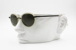 Oval vintage sunglasses shades white opaque & Black, LOOK mod. 114 , New Old Stock 1980s