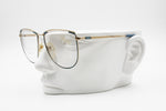 Silhouette M 6078 20 oversize oval eyeglasses eyewear frame, Golden & Blue, Made in Austria, New Old Stock 1980s