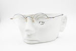 Vintage Flair Top Ten 563 703 high design modernist eyeglasses frame, little round blue & Gold, new Old Stock 1990s