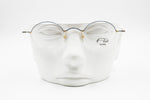 Vintage Flair Top Ten 563 703 high design modernist eyeglasses frame, little round blue & Gold, new Old Stock 1990s