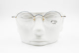 Vintage Flair Top Ten 563 703 high design modernist eyeglasses frame, little round blue & Gold, new Old Stock 1990s