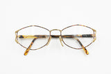 Ouverture by Lastes Vintage polygonal detailled frame eyeglasses, Womens eyeglasses vintage 80s, New Old Stock