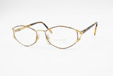 Ouverture by Lastes Vintage polygonal detailled frame eyeglasses, Womens eyeglasses vintage 80s, New Old Stock