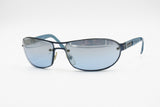 Byblos sunglasses 766-S blu mask sunglasses mirrored blue lenses, New Old Stock 1990s