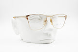 America mod. 1 Made in Italy, wayfarer frame squared golden with inlays, New Old Stock 1960s