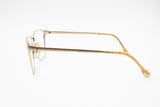 America mod. 1 Made in Italy, wayfarer frame squared golden with inlays, New Old Stock 1960s