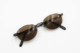 Jean Paul Gaultier Junior 57 - 3175 Vintage sunglasses, Gunmetal frame brown lenses, New Old Stock