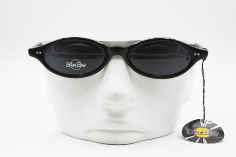 Blue Bay by Safilo mod. Imagine/S Vintage 1990s sunglasses, unisex oval black white, New Old Stock