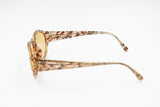 Paloma Picasso 3791 10 Vintage rare sunglasses, decoupage pattern acetate golden details, New Old Stock 1990s