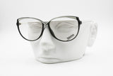 Vintage 1970s - 1980s Rodenstock Young Look 244 black & white cat eye frame, white eyebrows line, New Old Stock