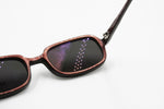 MODO eyewear mod. 1064 Vintage sunglasses tridimensional effect, bronze acetate, New Old Stock