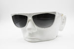 Vintage 1980s sunglasses SPEEDSTER 698 0291 half mask white & black pois, New Old Stock