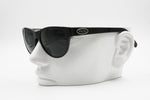 Marilyn by Sam Shaw MM 02024 wayfarer vintage sunglasses black, deep blue lenses, New Old Stock