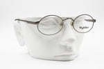 Byblos 573 3077 Gray metallic eyeglasses frame, Oval rims chiseled, New Old Stock 90s