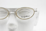 Byblos 682 3296-S  elegant womens eyeglasses frame, double rims cream color, New Old Stock 1990s