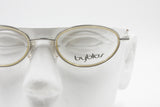 Byblos 682 3296-S  elegant womens eyeglasses frame, double rims cream color, New Old Stock 1990s