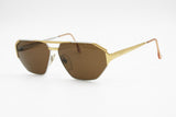 LANCETTI vintage 80s aviator sunglasses double bridge, golden and silver , New Old Stock