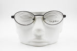 Byblos 644 3221 Oval Eyeglasses Vintage 1990s, Electric violet metallized color, New Old Stock