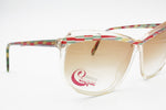 Funky Crazy Rodenstock Calypso Vintage Extreme Cat eye sunglasses rainbow, New Old Stock 1980s