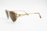 Paco Rabanne Paris PR 554 Vintage NOS sunglasses, womens sunglasses brown lenses, New Old Stock 1980s