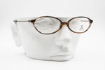 Lancetti LL 164 classic reading glasses, women frame oval cat eye, tortoise brown, Deadstock New