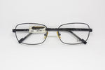 Classy frame DUNHILL mod. DU00105 reading glasses rectangular oval lenses metal matte effect, New old stock with tag on arm