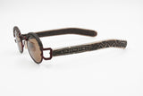 Rare Silhouette sunglasses M 9903 "tribal africa" design, red metallized metal, Unique and collectable, New Old Stock