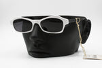 Crazy sunglasses white & black X JAZZ made in italy, Vintage 90s sunglasses, New Old Stock