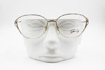Genny Made in Italy Vintage glasses frame trapezoidal rims, Rope detailled, New Old Stock