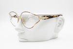 Paco Rabanne Paris Vintage eyeglasses frame, Oval womens large with design lugs, New Old Stock 1980s