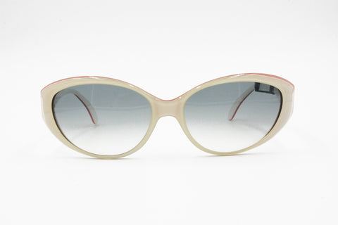 Iconic 1980s sunglasses vintage SAFILO mod. BALI 245, cream and pink rose multilayer, New Old Stock